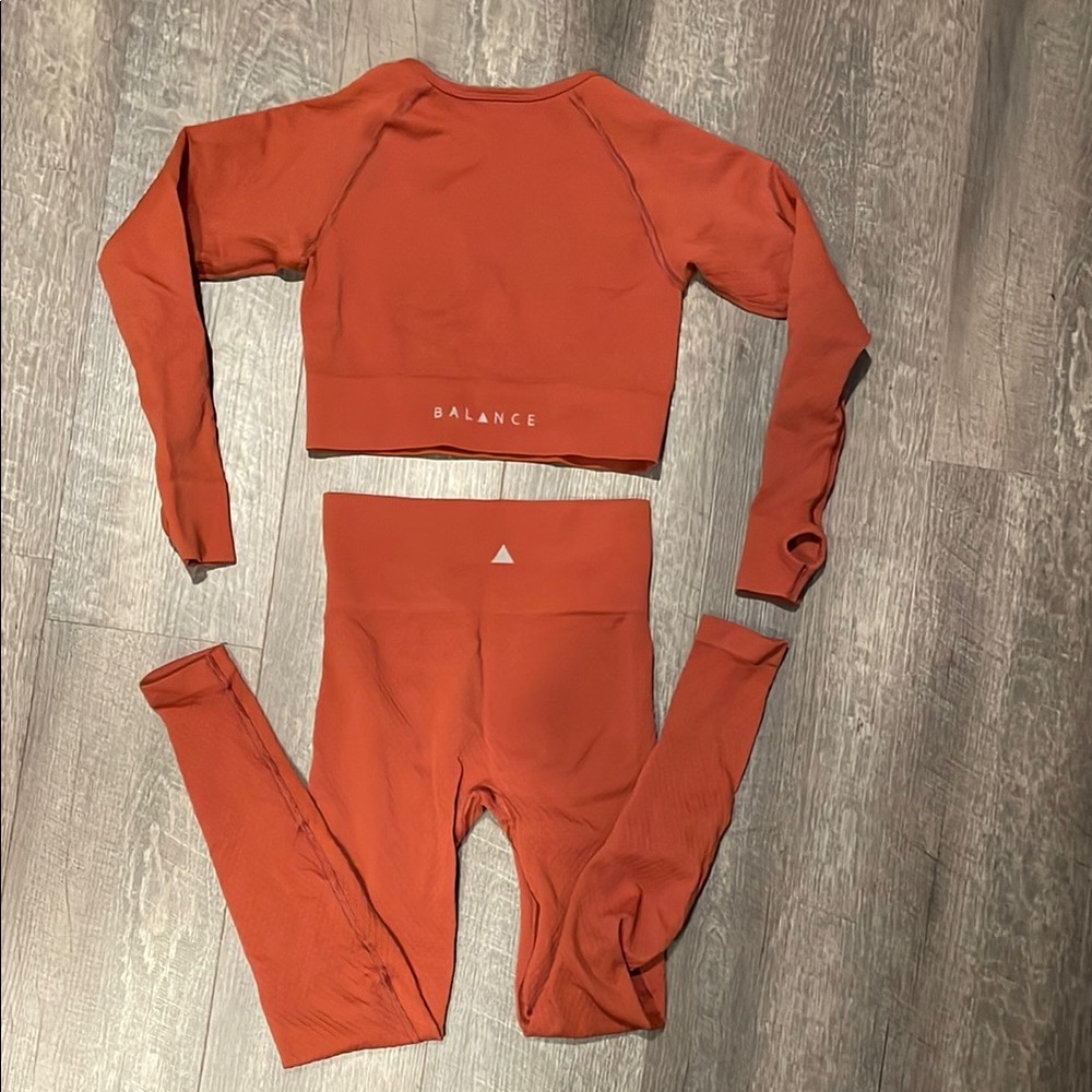 Balance Rust Red Activewear Set